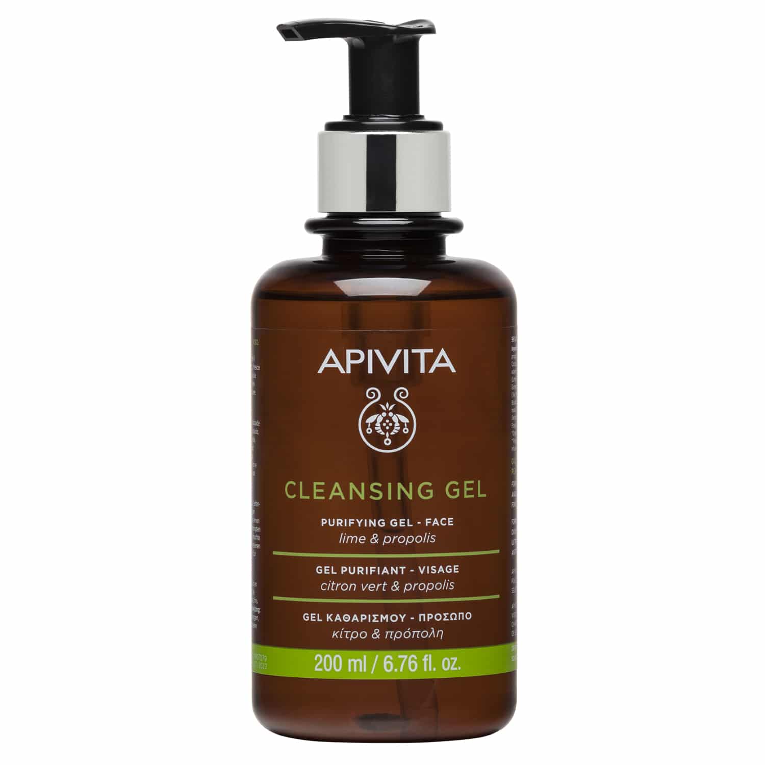 Apivita Gel Καθαρισμού Για Λιπαρές & Μεικτές Επιδερμίδες Με Πρόπολη & Lime 200ml