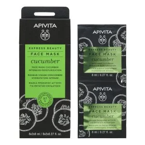 Apivita Μάσκα Για Εντατική Ενυδάτωση Με Αγγούρι 8mlx2