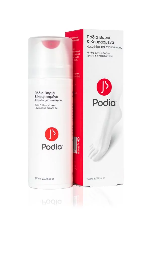 Podia Κρεμώδες-Gel Ανακούφισης Για Πόδια Βαριά Και Κουρασμένα 150ml