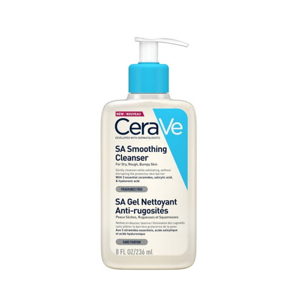 CeraVe SA Smoothing Cleanser Gel Καθαρισμού Προσώπου & Σώματος Για το Ξηρό, Τραχύ, Ανομοιόμορφο Δέρμα 236ml