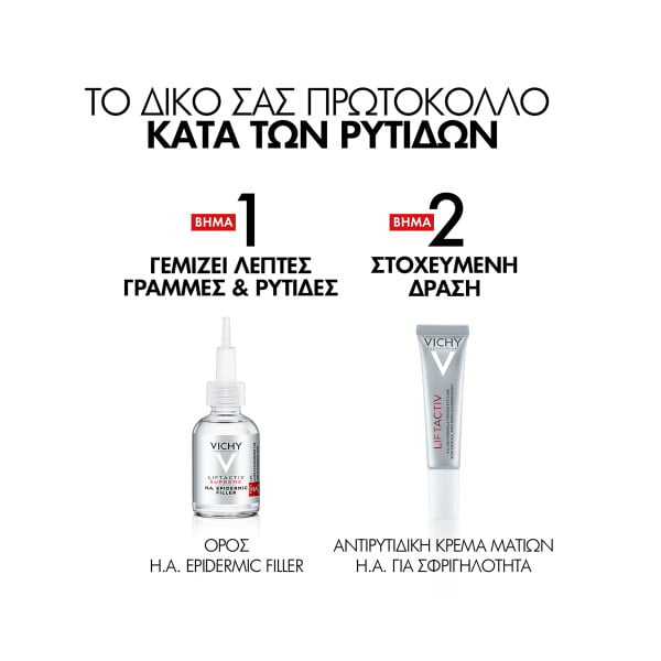 VICHY Liftactiv Η.Α. Αντιρυτιδική Kρέμα Ματιών 15ml
