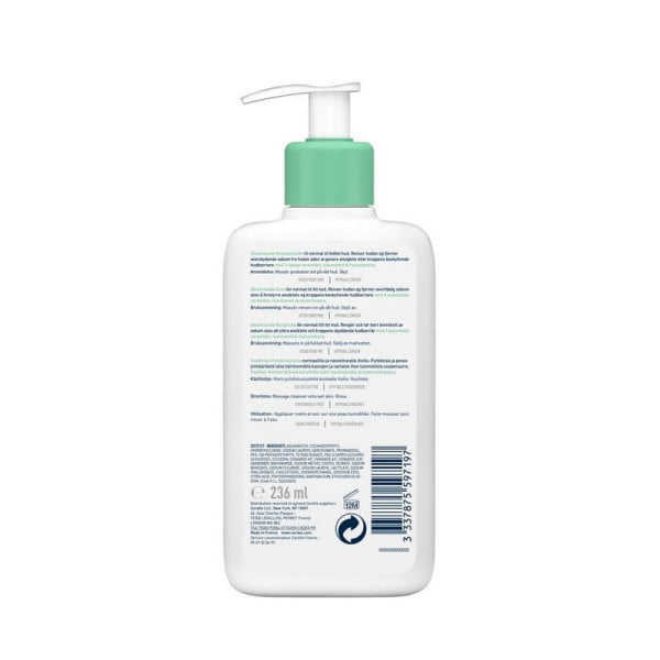 CeraVe Foaming Cleanser Αφρίζον Gel Καθαρισμού για Πρόσωπο και Σώμα 236ml