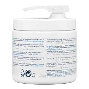 CeraVe Moisturising Cream Ενυδατική Κρέμα Προσώπου και Σώματος με Ceramides και Υαλουρονικό Οξύ 454gr με αντλία