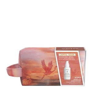 Vichy Capital Soleil UV-AGE DAILY Αντηλιακό Προσώπου με Χρώμα 40ml με ΔΩΡΟ Συλλεκτικό Τσαντάκι Αποκλειστικά Σχεδιασμένο by Nidodileda & Mineral 89 Κρέμα Βοοster Ενυδάτωσης 15ml - Εικόνα 2