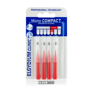 ELGYDIUM CLINIC Mono Compact Κόκκινο (0.7) - Μεσοδόντια βουρτσάκια 4un - Εικόνα 3