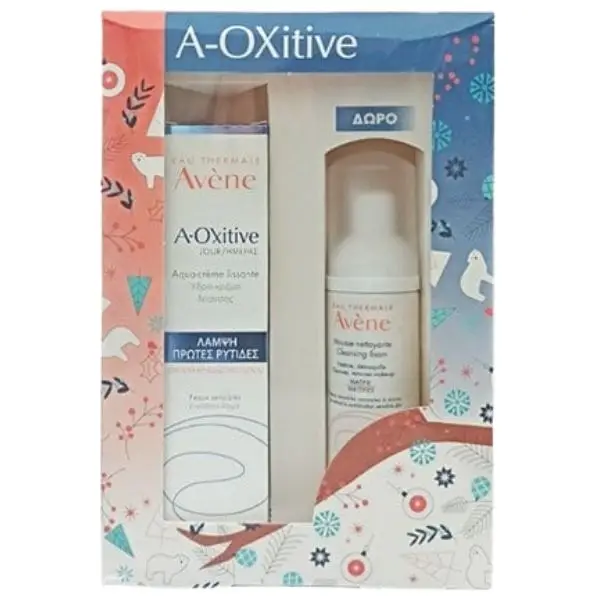 Avene A-Oxitive Λειαντική Υδρο-Κρέμα Ημέρας για Πρώτες Ρυτίδες 30 ml & Δώρο Avene Mousse Nettoyante Αφρός Καθαρισμού Προσώπου 50