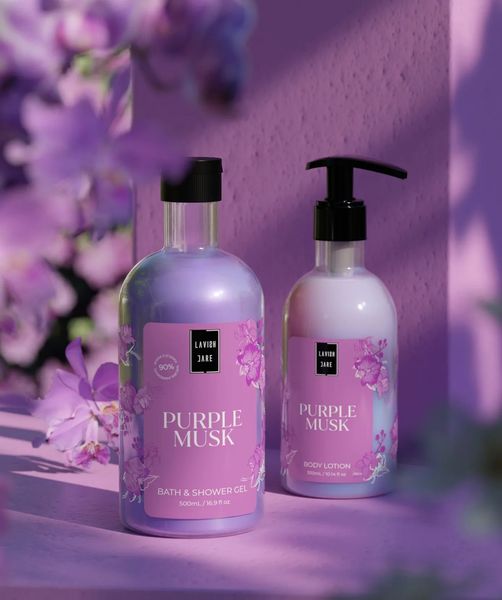 Lavish Care Purple Musk Shower Gel Αφρόλουτρο 500 ml
