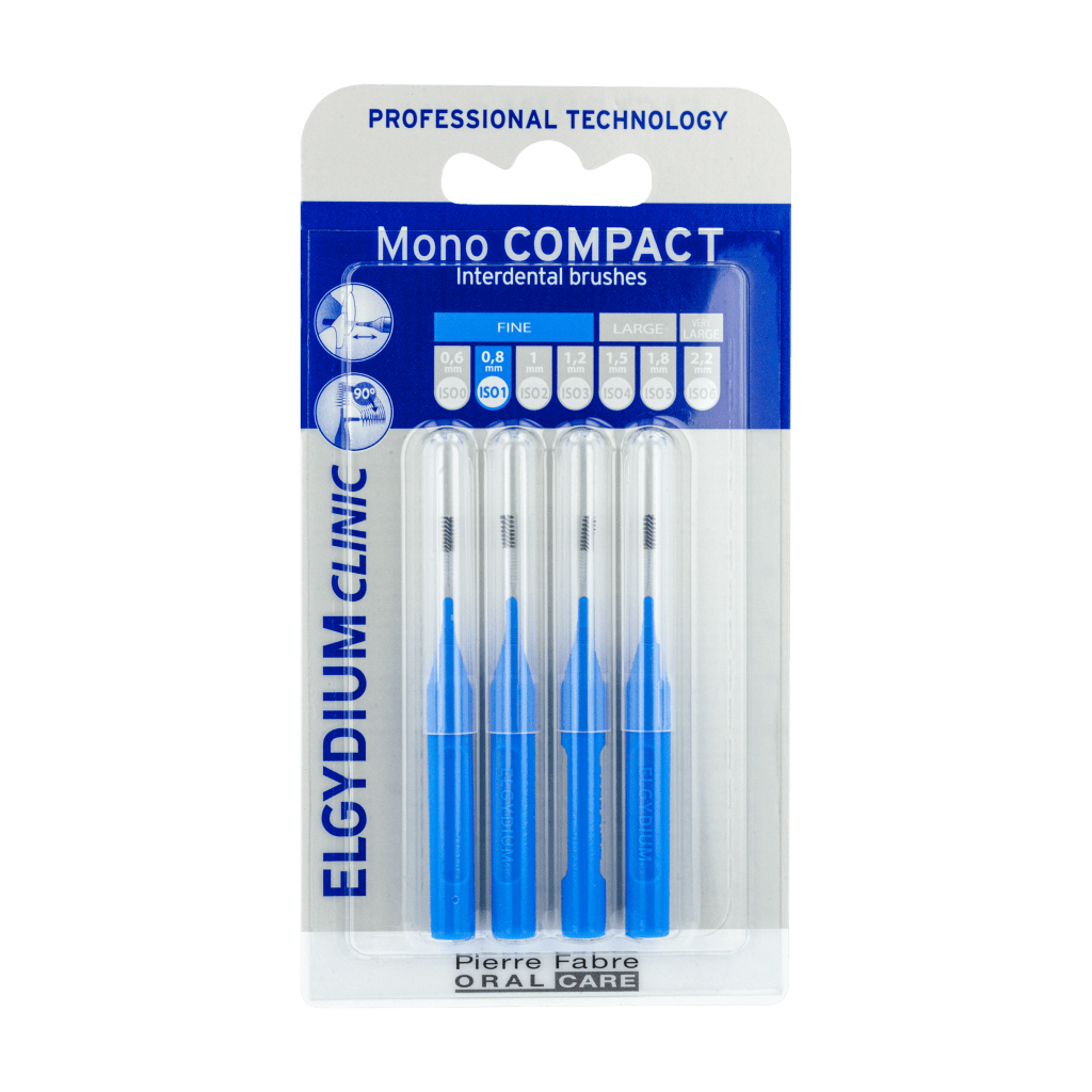 ELGYDIUM CLINIC Mono Compact Μπλε (0,4) - Μεσοδόντια βουρτσάκια 4un
