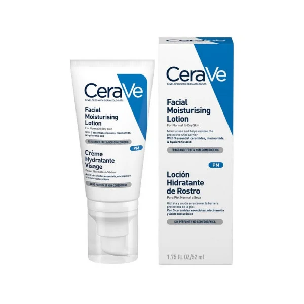 CeraVe PM Facial Moisturising Lotion Ενυδατική Κρέμα Προσώπου 52ml