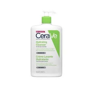 CeraVe Hydrating Cleanser Ενυδατική Μη Αφρίζουσα Κρέμα Καθαρισμού για Πρόσωπο και Σώμα με Υαλουρονικό Οξύ, Ceramides και Γλυκερίνη 1LT