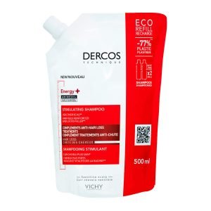 Dercos Energy+ δυναμωτικό σαμπουάν κατά της τριχόπτωσης Οικολογική Συσκευασία Refill 500ml