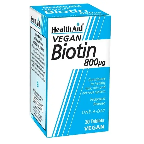 Health Aid Biotin 800 μg Vegan 30 tabs
