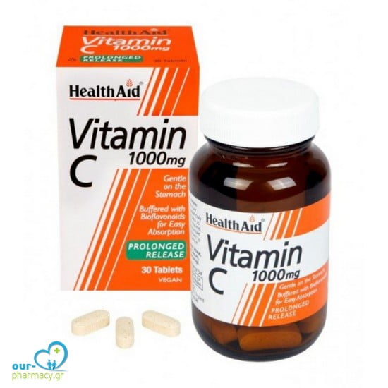 Health Aid Vitamin C 1000 mg vegan 30 tabs
