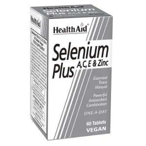 Health Aid Selenium Plus A,C,E & Zinc 60 tabs