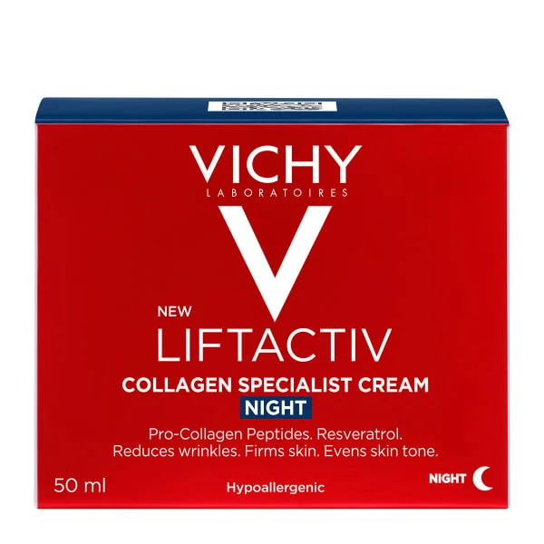 VICHY Liftactiv Collagen Specialist Αντιγηραντική Κρέμα Νύχτας 50ml