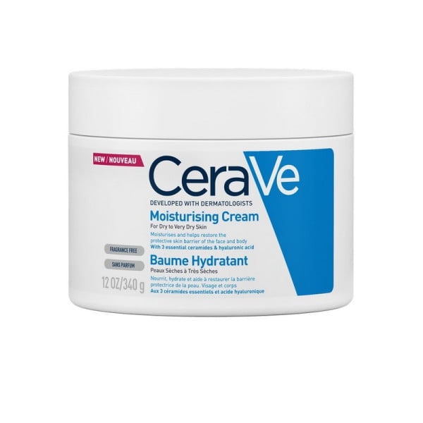CeraVe Moisturising Cream Ενυδατική Κρέμα Προσώπου και Σώματος με Ceramides και Υαλουρονικό Οξύ 340gr