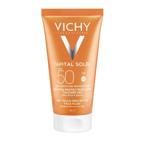 Capital Soleil Αντηλιακή Κρέμα Προσώπου Dry Touch SPF50 για Ματ Αποτέλεσμα 50ml