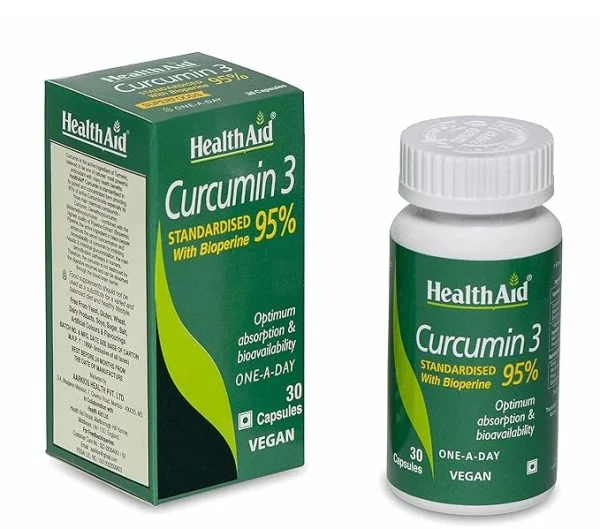 Health Aid Curcumin 3 600 mg 30 vegan tabs