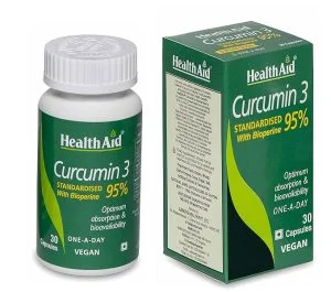 Health Aid Curcumin 3 600 mg 30 vegan tabs - Εικόνα 3