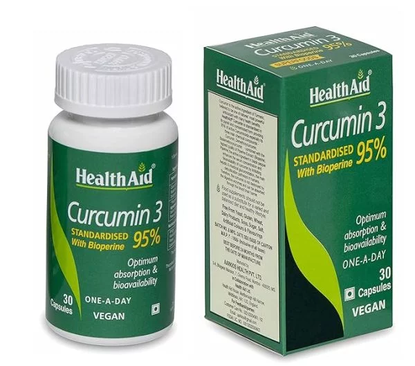 Health Aid Curcumin 3 600 mg 30 vegan tabs