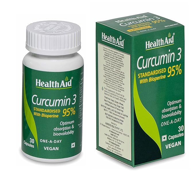 Health Aid Curcumin 3 600 mg 30 vegan tabs - Εικόνα 3