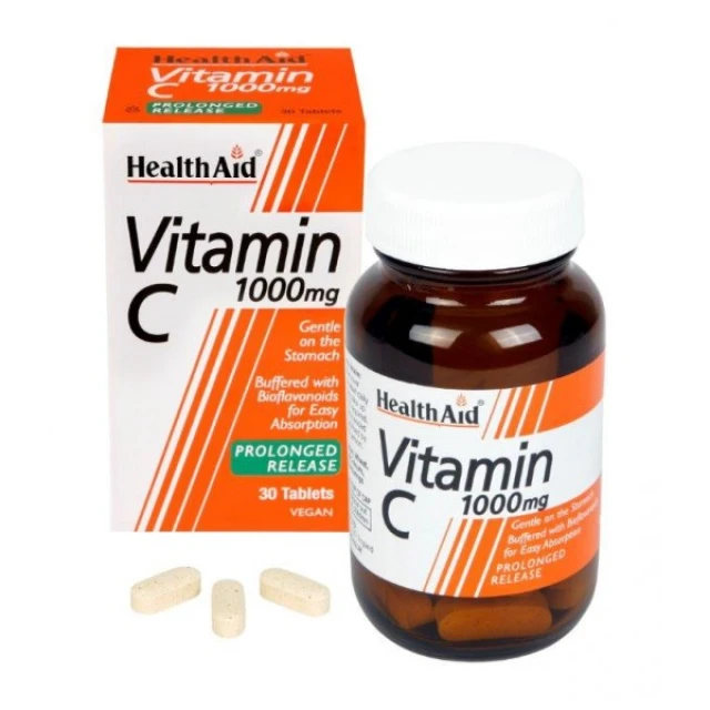Health Aid Vitamin C 1000 mg vegan 30 tabs - Εικόνα 2