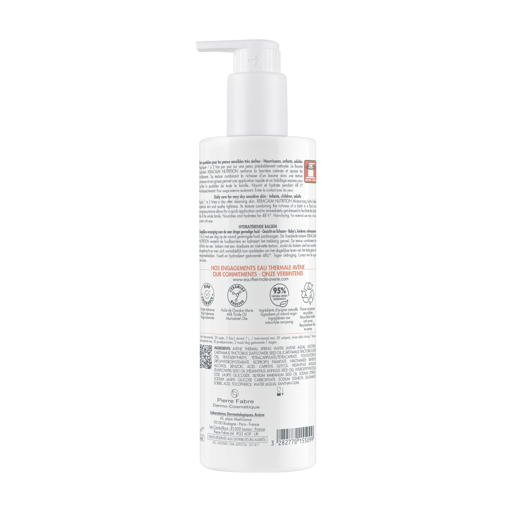 Avene Xeracalm Nutrition Baume Ενυδατικό Βάλσαμο Προσώπου & Σώματος 400 ml