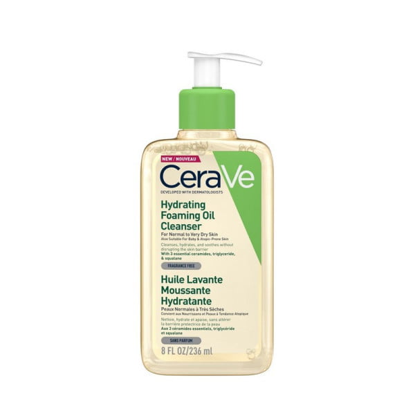 Cerave Hydrating Foaming Oil Cleanser Λάδι Καθαρισμού Προσώπου & Σώματος 236ml