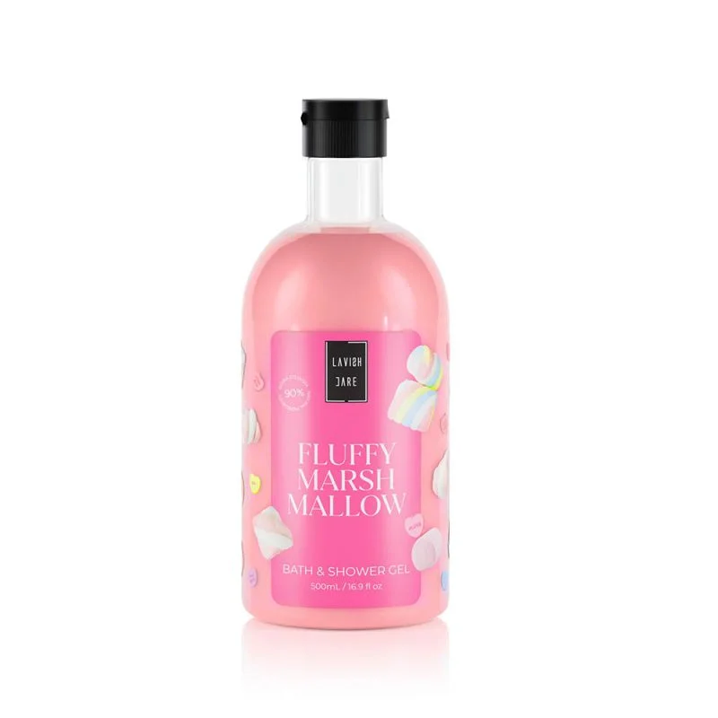 Lavish Care Fluffy Marsh Mallow Bath & Showergel 500ml