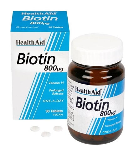 Health Aid Biotin 800 μg Vegan 30 tabs