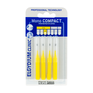 ELGYDIUM CLINIC Mono Compact Κίτρινο (0,5) - Μεσοδόντια βουρτσάκια 4un - Εικόνα 3