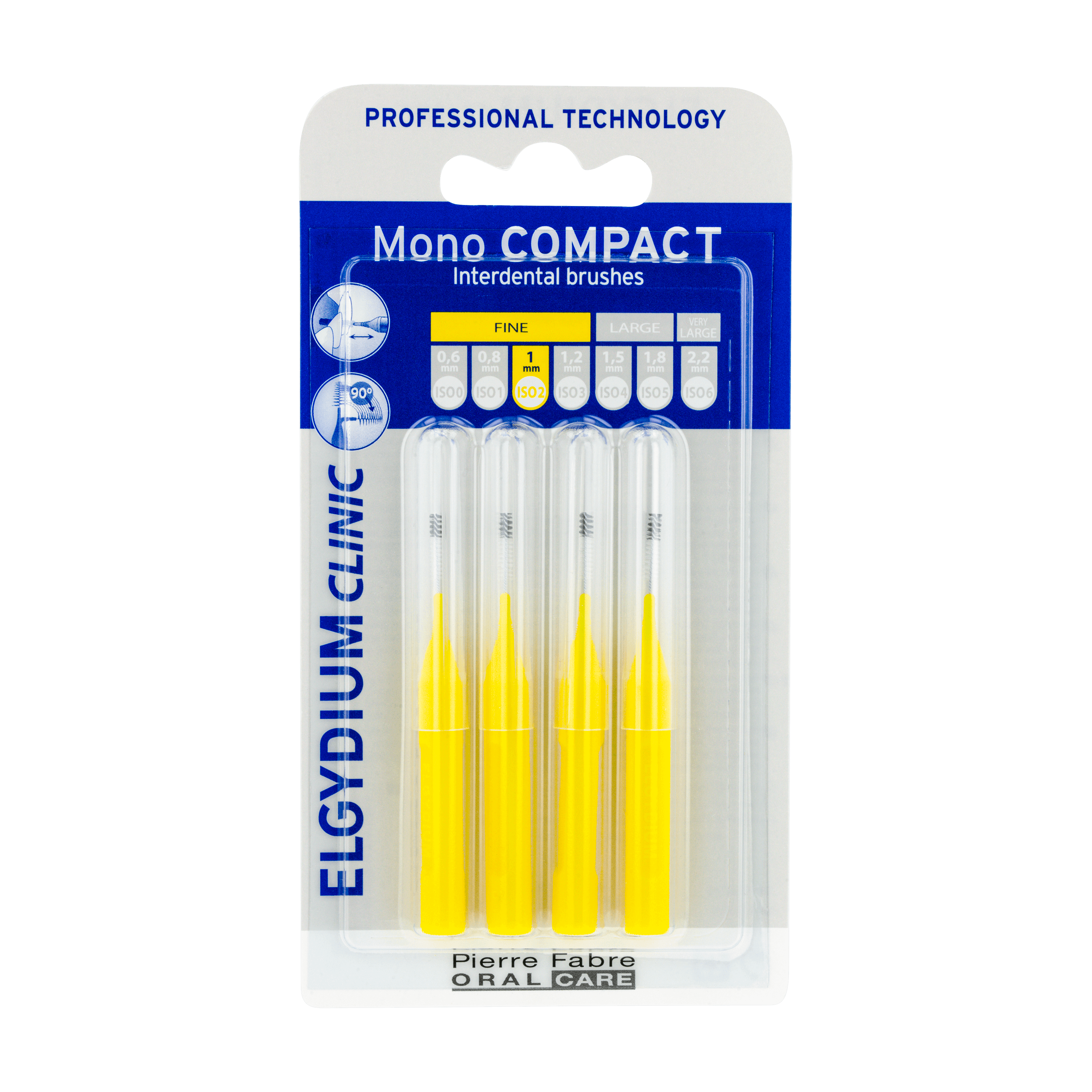ELGYDIUM CLINIC Mono Compact Κίτρινο (0,5) - Μεσοδόντια βουρτσάκια 4un - Εικόνα 3