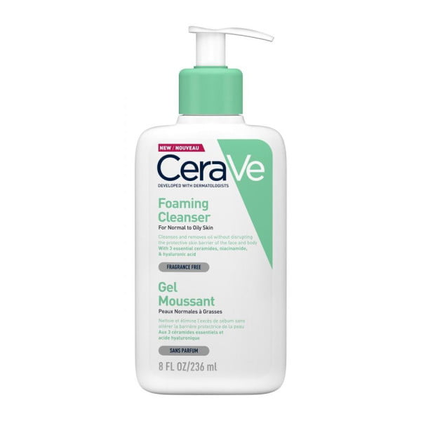 CeraVe Foaming Cleanser Αφρίζον Gel Καθαρισμού για Πρόσωπο και Σώμα 236ml