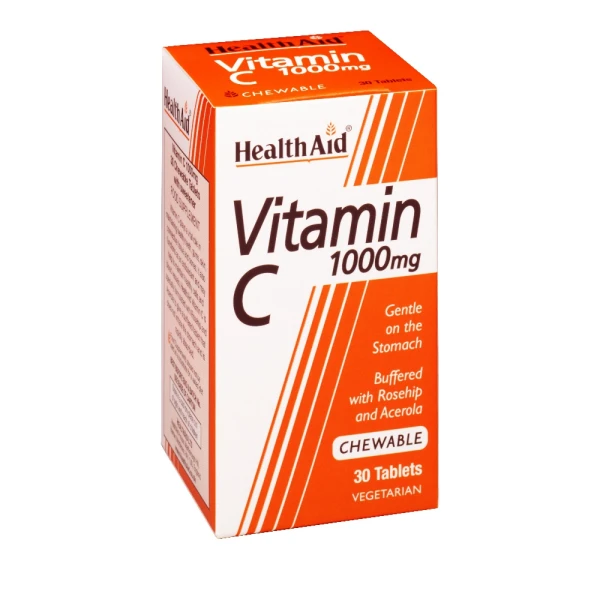 Health Aid Vitamin C 1000 mg 30 chewable tabs