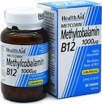 Health Aid Metcobin Methylcobalamin B12 1000 μg 60 sublingual tabs