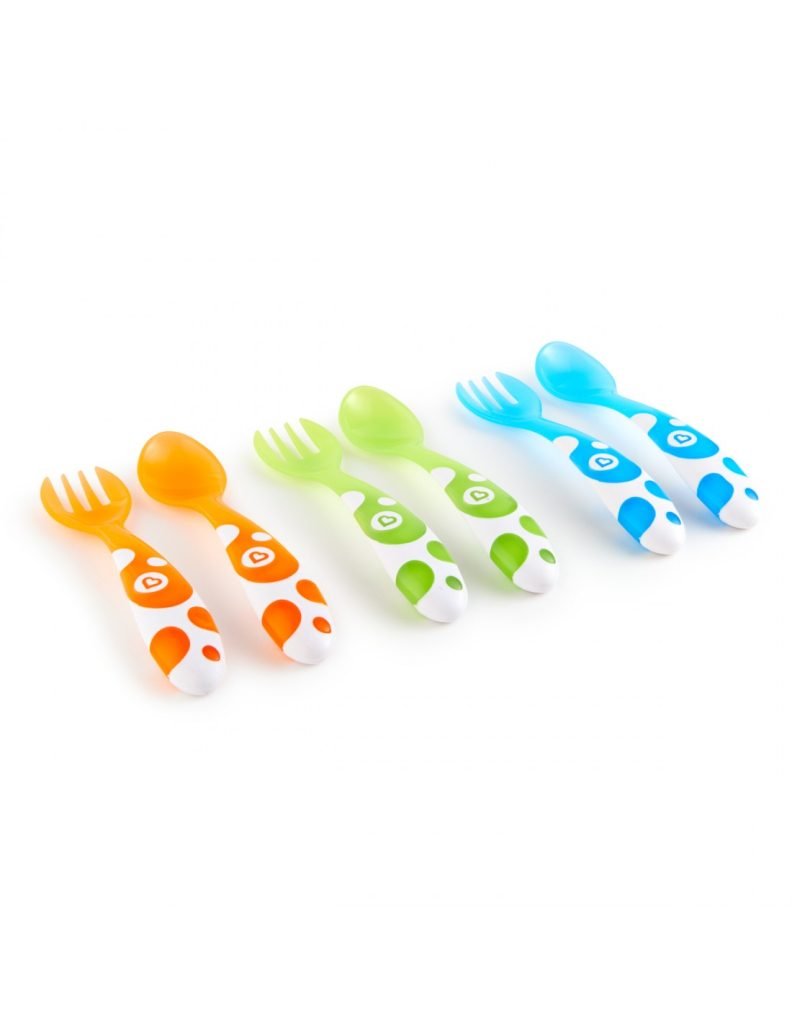 MUNCHKIN MULTI-COLOURED FORKS AND SPOONS