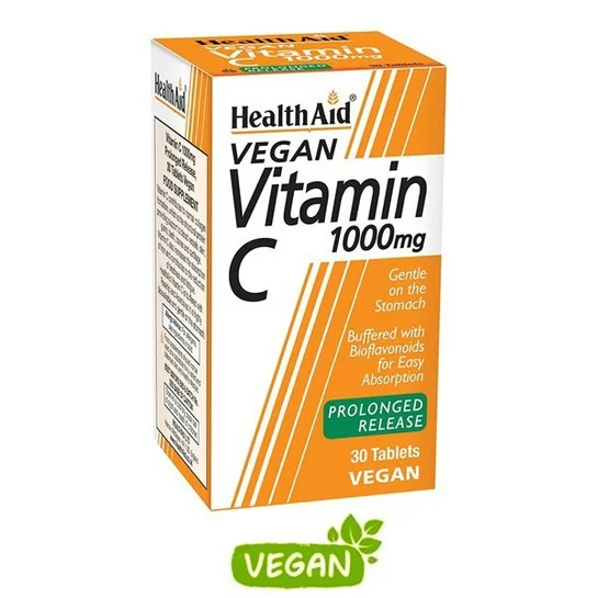 Health Aid Vitamin C 1000 mg vegan 30 tabs