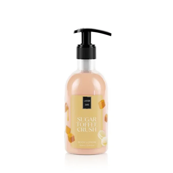Lavish Care  Bodycare Butter Caramel Shower Gel 500ml & Hand&Body Cream 300 & Body Scrub 250ml & Neseser