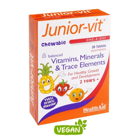Health Aid Junior-vit 30 chewable tabs tutti-frutti