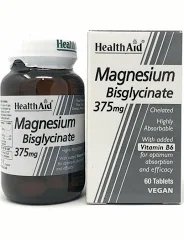 Health Aid Magnesium Bisglycinate 375 mg 60 veg tabs