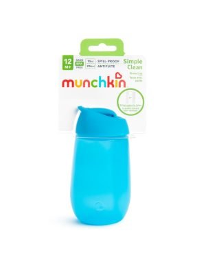 Munchkin Κύπελλο με καλαμάκι Simple Clean Blue