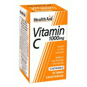 Health Aid Vitamin C 1000 mg 30 chewable tabs