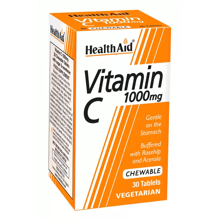 Health Aid Vitamin C 1000 mg 30 chewable tabs