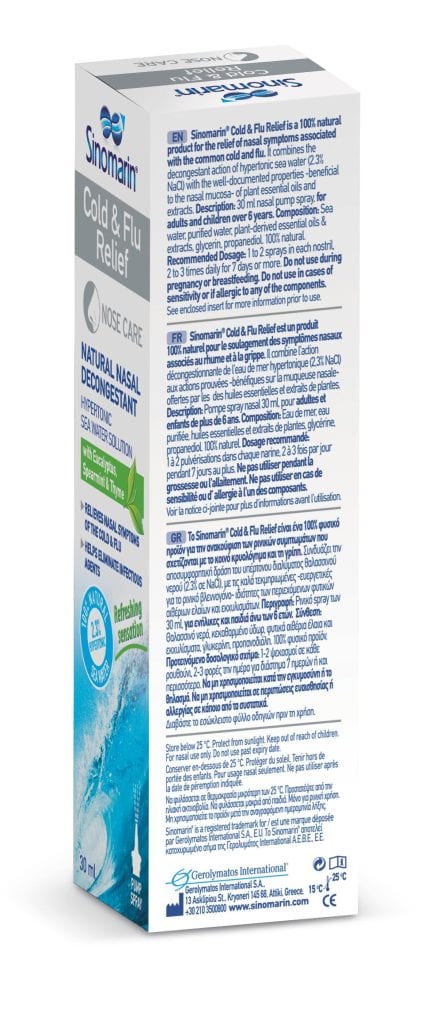 SINOMARIN COLD&FLU 30ml 6y+