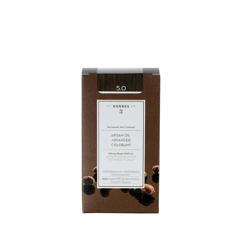 KORRES ARGAN OIL Advanced Colorant 5.0 Καστανό Ανοιχτό