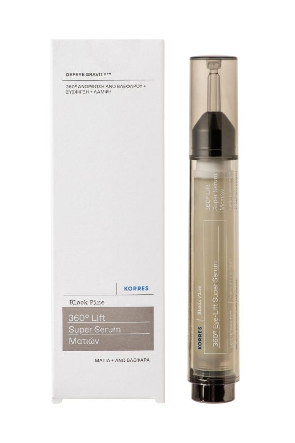 KORRES ΜΑΥΡΗ ΠΕΥΚΗ 4D 360° Lift Super Serum Ματιών 15ml