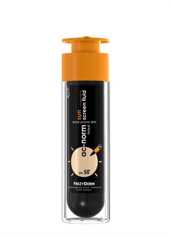 ΑC-NORM SUN SCREEN FLUID TINTED SPF50+ Αντηλιακό με χρώμα