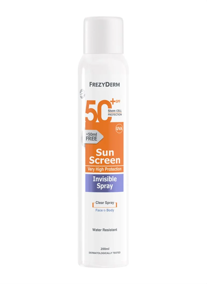 SUN SCREEN INVISIBLE SPRAY SPF 50+ Διάφανο Αντηλιακό Σώματος
