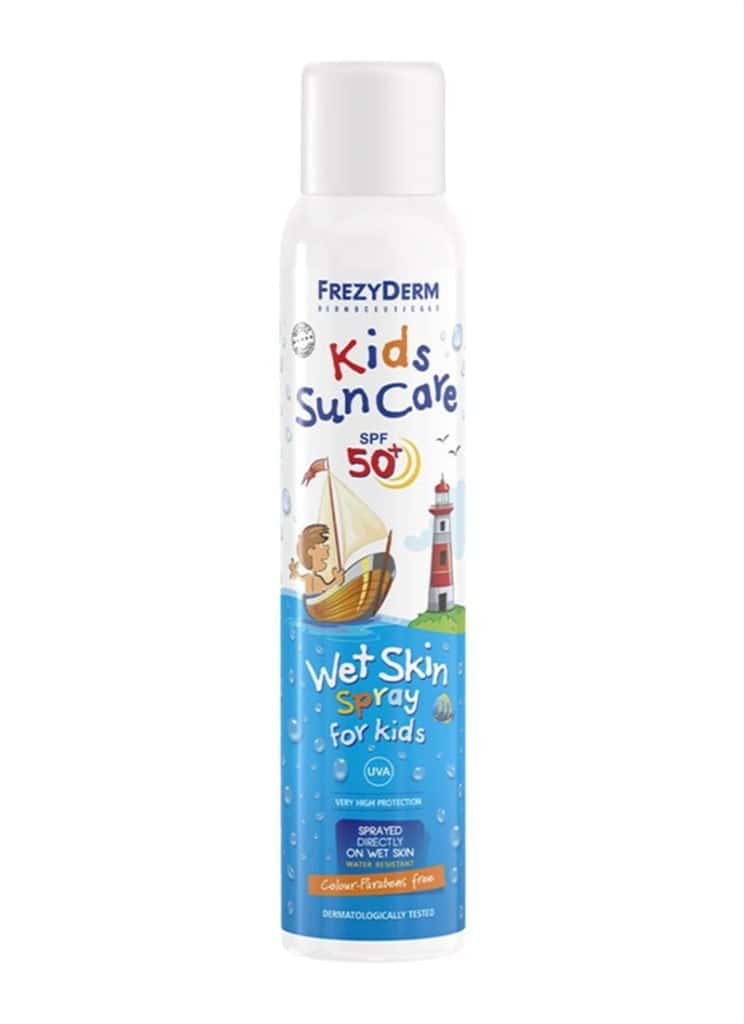 Frezyderm KIDS SUN CARE SPF 50+ WET SKIN SPRAY Παιδικό Αντηλιακό Σπρέι