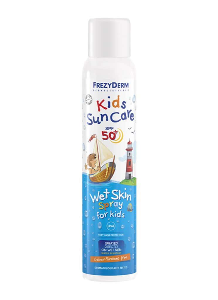 Frezyderm KIDS SUN CARE SPF 50+ WET SKIN SPRAY Παιδικό Αντηλιακό Σπρέι
